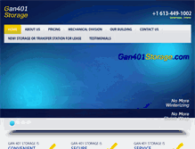 Tablet Screenshot of gan401storage.com